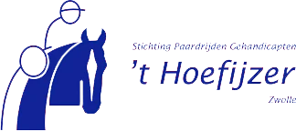 Hoefijzer logo blauw